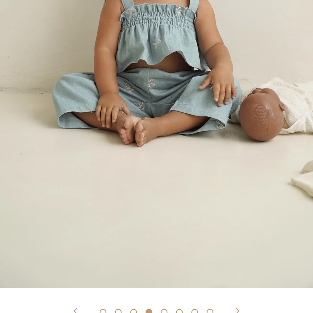 Girls Blue Matching Set Noni the label